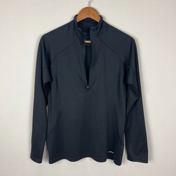 Patagonia Capilene 3 Midweight 1/4 Zip Shirt Womens M Black Polartec Base Layer - Picture 6 of 8